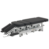 Electric 5 Section Pro Series Chiropractor Table (Electric Hi-Lo, Gas Adjustable Sections) with 4 manual drop options